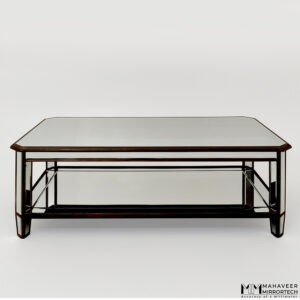 Coffee Table with metal cladding